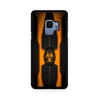 Biohazard Orange Pattern Cover Samsung Galaxy S9 / S9 Plus Case