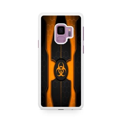 Biohazard Orange Pattern Cover Samsung Galaxy S9 / S9 Plus Case - Image 2
