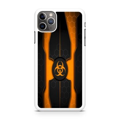 Biohazard Orange Pattern Cover iPhone 15 / 15 Plus / 15 Pro / 15 Pro Max Case - Image 2