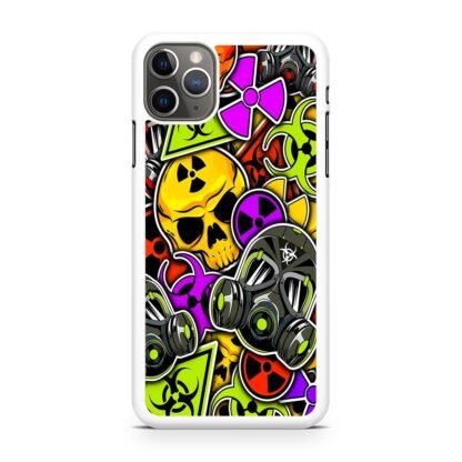 Biohazard Skull Mask Collage iPhone 14 / 14 Plus / 14 Pro / 14 Pro Max Case - Image 2