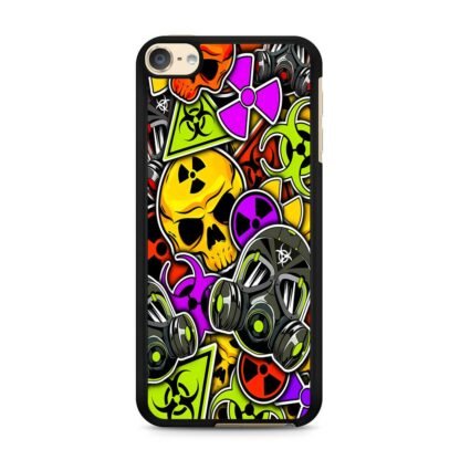 Biohazard Skull Mask Collage iPod Touch 6 / 7 Case