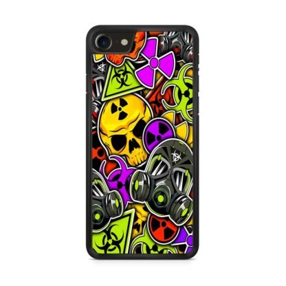 Biohazard Skull Mask Collage iPhone 7 / 8 / SE 2020 / SE 2022 Case