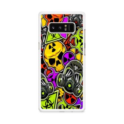 Biohazard Skull Mask Collage Samsung Galaxy Note 8 Case - Image 2