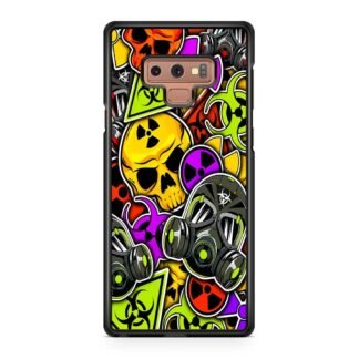 Biohazard Skull Mask Collage Samsung Galaxy Note 9 Case