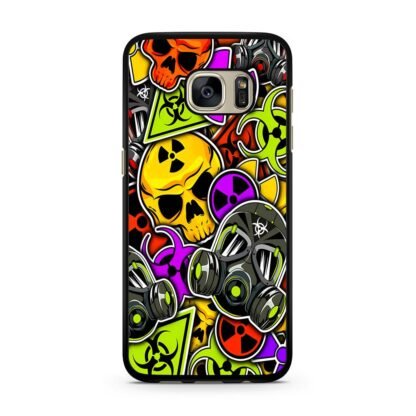 Biohazard Skull Mask Collage Samsung Galaxy S7 / S7 Edge Case