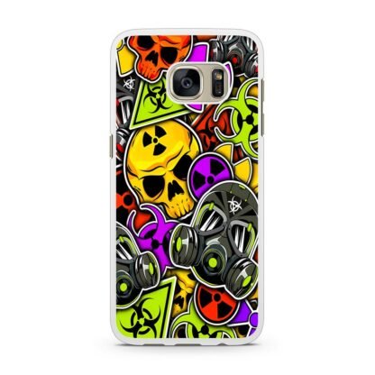Biohazard Skull Mask Collage Samsung Galaxy S7 / S7 Edge Case - Image 2