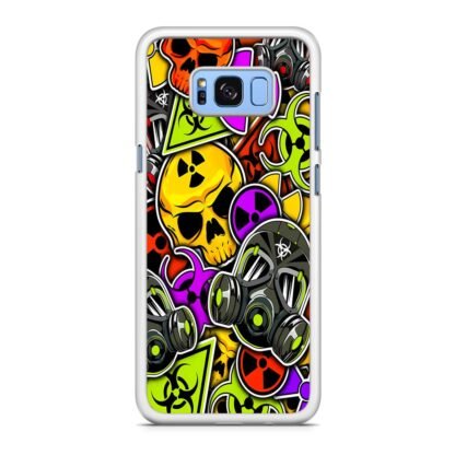 Biohazard Skull Mask Collage Samsung Galaxy S8 / S8 Plus Case - Image 2