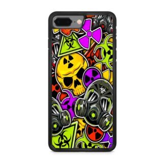 Biohazard Skull Mask Collage iPhone 7 Plus / 8 Plus Case