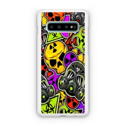 Biohazard Skull Mask Collage Samsung Galaxy S10 / S10e / S10 Plus / S10 5G Case - Image 2