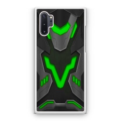 Black Armor Shield Green Neon Samsung Galaxy Note 10 / Note 10 Plus Case - Image 2