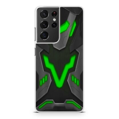 Black Armor Shield Green Neon Samsung Galaxy S21 / S21 Plus / S21 Ultra / S21 FE Case - Image 2