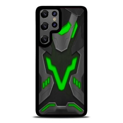 Black Armor Shield Green Neon Samsung Galaxy S25 / S25 Plus / S25 Ultra Case