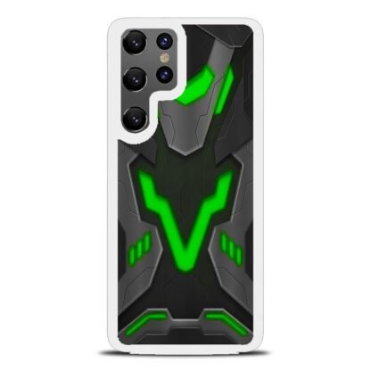 Black Armor Shield Green Neon Samsung Galaxy S25 / S25 Plus / S25 Ultra Case - Image 2