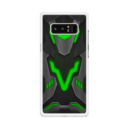 Black Armor Shield Green Neon Samsung Galaxy Note 8 Case - Image 2
