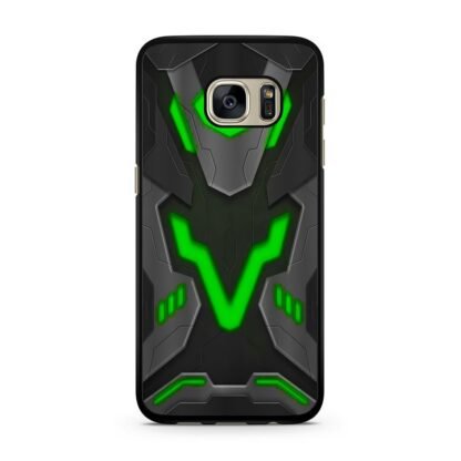 Black Armor Shield Green Neon Samsung Galaxy S7 / S7 Edge Case