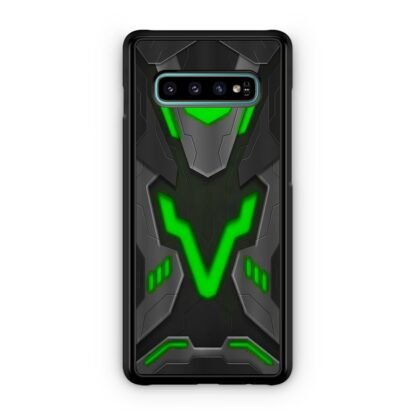 Black Armor Shield Green Neon Samsung Galaxy S10 / S10e / S10 Plus / S10 5G Case