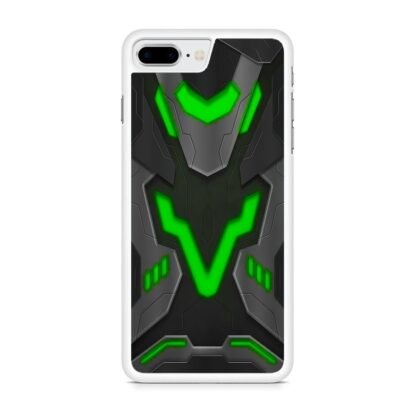 Black Armor Shield Green Neon iPhone 7 Plus / 8 Plus Case - Image 2