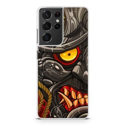 Black Demon Monster Face Samsung Galaxy S21 / S21 Plus / S21 Ultra / S21 FE Case - Image 2