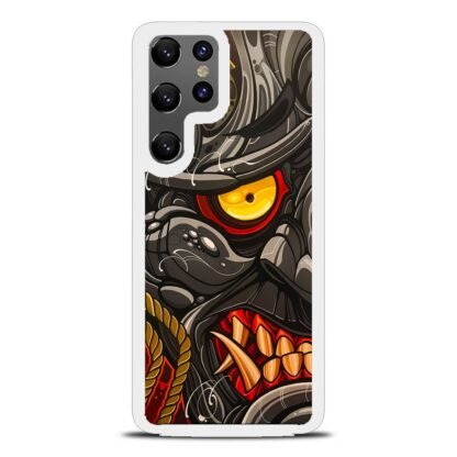 Black Demon Monster Face Samsung Galaxy S24 / S24 Plus / S24 Ultra / S24 FE Case - Image 2