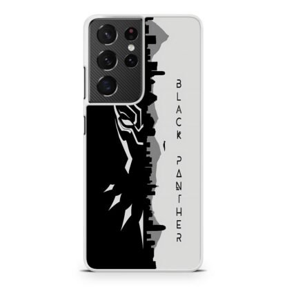 Black Panther Black White Samsung Galaxy S21 / S21 Plus / S21 Ultra / S21 FE Case - Image 2