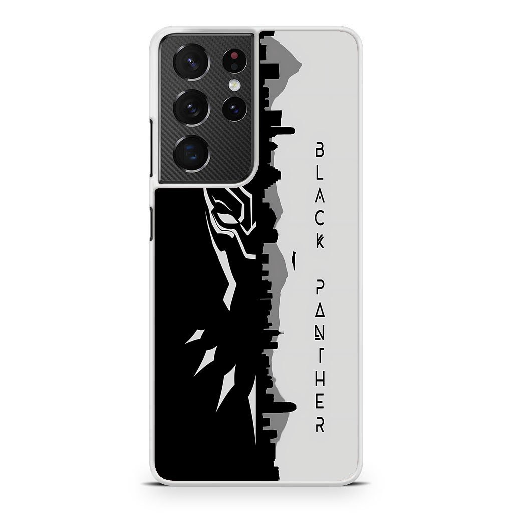 Black Panther Black White Samsung Galaxy S21 / S21 Plus / S21 Ultra / S21 FE Case - Image 2