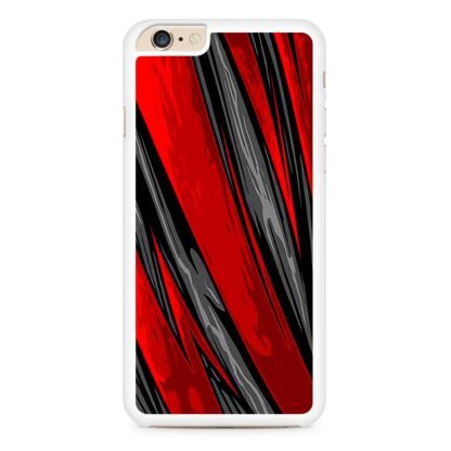 Black Red Blitz Pattern Cover iPhone 6 / 6S / 6 Plus / 6S Plus Case - Image 2
