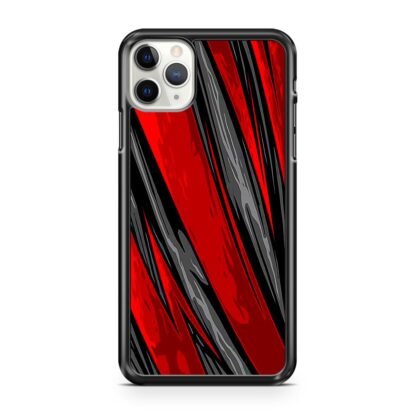 Black Red Blitz Pattern Cover iPhone 12 / 12 Pro / 12 Pro Max / 12 Mini Case