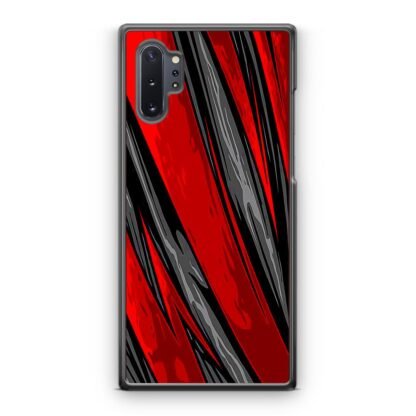 Black Red Blitz Pattern Cover Samsung Galaxy Note 10 / Note 10 Plus Case