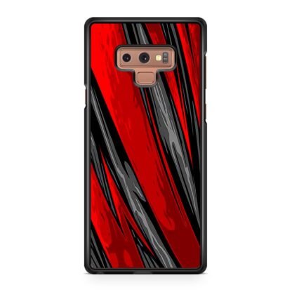 Black Red Blitz Pattern Cover Samsung Galaxy Note 9 Case