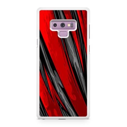 Black Red Blitz Pattern Cover Samsung Galaxy Note 9 Case - Image 2