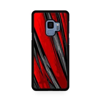 Black Red Blitz Pattern Cover Samsung Galaxy S9 / S9 Plus Case