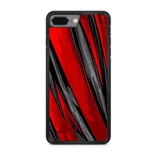 Black Red Blitz Pattern Cover iPhone 7 Plus / 8 Plus Case