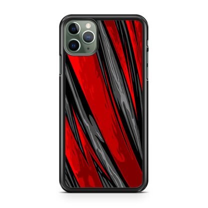 Black Red Blitz Pattern Cover iPhone 15 / 15 Plus / 15 Pro / 15 Pro Max Case