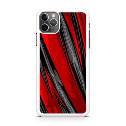 Black Red Blitz Pattern Cover iPhone 15 / 15 Plus / 15 Pro / 15 Pro Max Case - Image 2