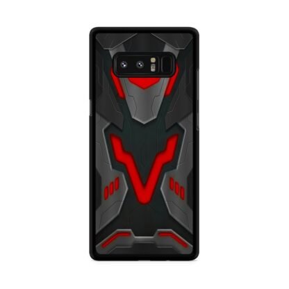 Black Red Shield Armor Cover Samsung Galaxy Note 8 Case
