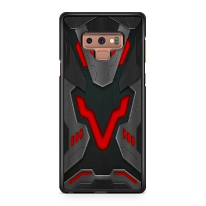 Black Red Shield Armor Cover Samsung Galaxy Note 9 Case