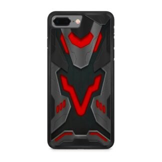 Black Red Shield Armor Cover iPhone 7 Plus / 8 Plus Case