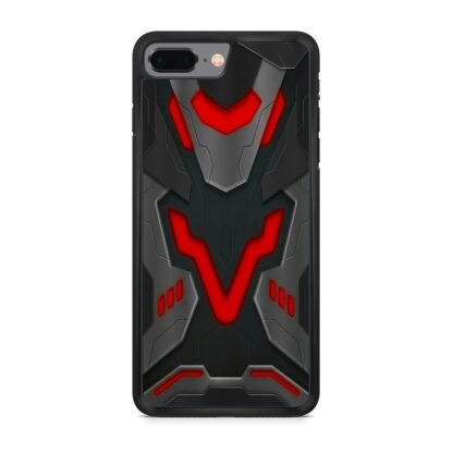 Black Red Shield Armor Cover iPhone 7 Plus / 8 Plus Case