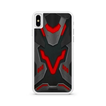 Black Red Shield Armor Cover iPhone X / XR / XS / XS Max Case - Image 2