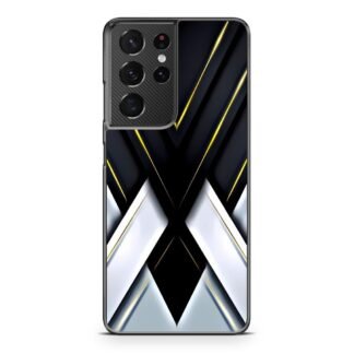 Black White Drop Cross Cover Samsung Galaxy S21 / S21 Plus / S21 Ultra / S21 FE Case