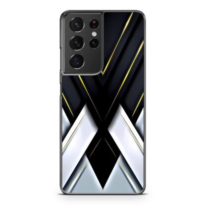 Black White Drop Cross Cover Samsung Galaxy S21 / S21 Plus / S21 Ultra / S21 FE Case