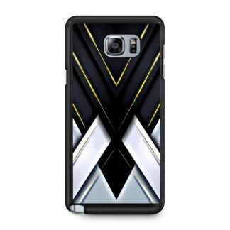 Black White Drop Cross Cover Samsung Galaxy Note 5 Case