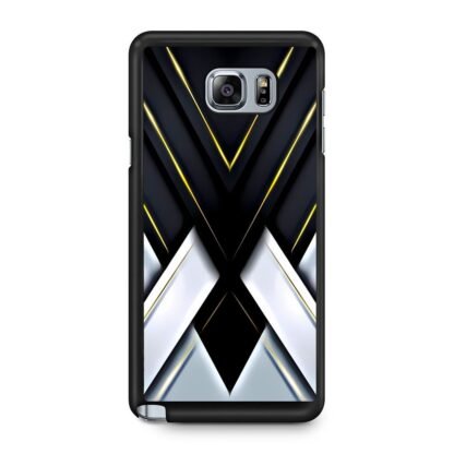 Black White Drop Cross Cover Samsung Galaxy Note 5 Case