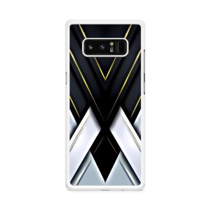 Black White Drop Cross Cover Samsung Galaxy Note 8 Case - Image 2