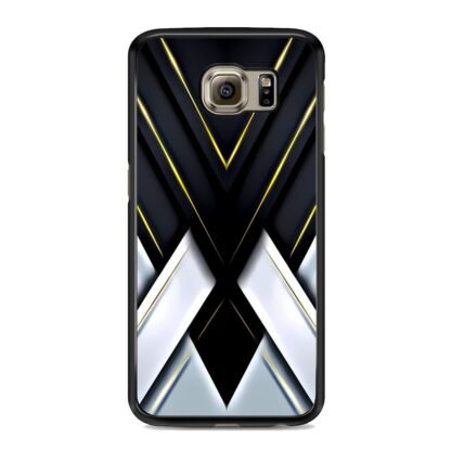Black White Drop Cross Cover Samsung Galaxy S6 / S6 Edge / S6 Edge Plus Case
