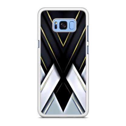 Black White Drop Cross Cover Samsung Galaxy S8 / S8 Plus Case - Image 2