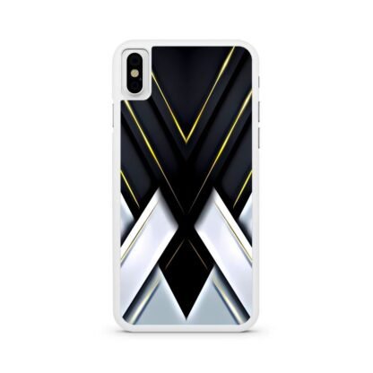 Black White Drop Cross Cover iPhone X / XR / XS / XS Max Case - Image 2