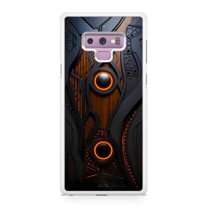 Black Wood Steel Cover Samsung Galaxy Note 9 Case - Image 2