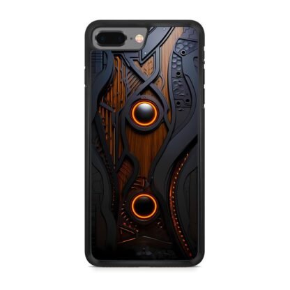 Black Wood Steel Cover iPhone 7 Plus / 8 Plus Case