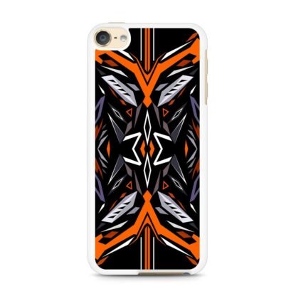 Blitz Black Orange Vector Cover iPod Touch 6 / 7 Case - Image 2
